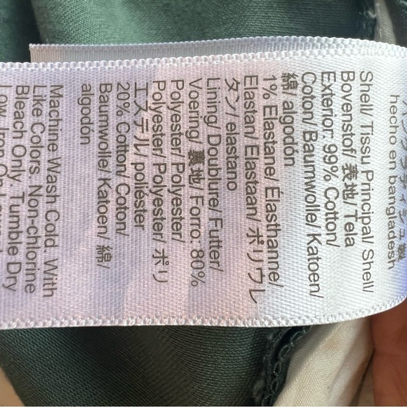 J Crew Men W38 L32 Flex Slim Pants Flat Front Green Tapered Leg Work Office - Picture 13 of 13